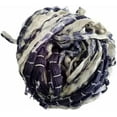 thumbnail image 1 of Knitsilk Shibori Sari Silk Ribbon Yarn-Black|Best for Crochet, Knitting, and Embroidery,and Jewelry Making |Sustainable and Unique Texture Ribbon Yarn|50 GMS-30 Yards,Pack of 1, 1 of 4