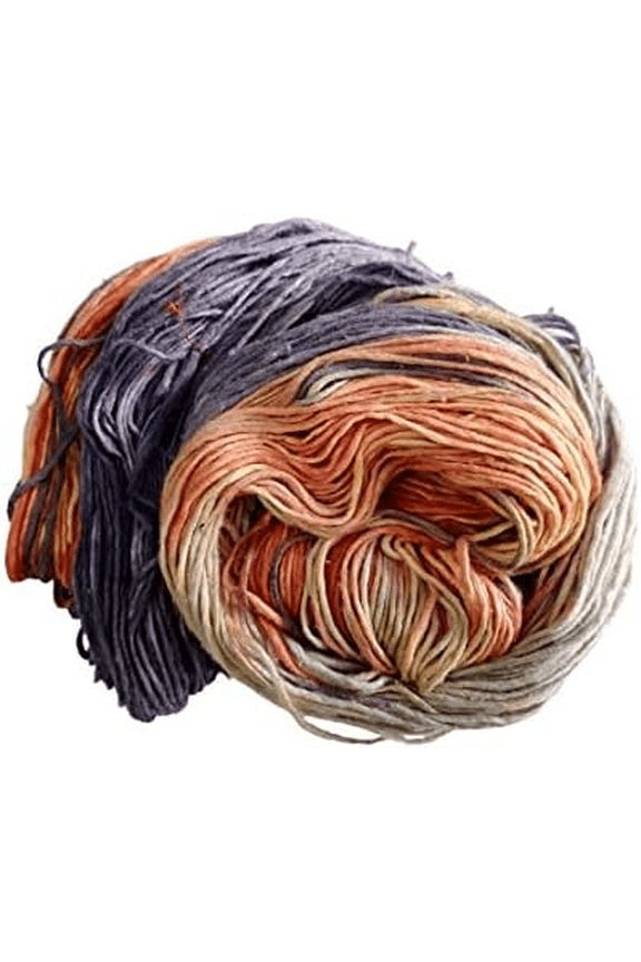 Silk Roving Worsted Weight Yarn - 100% Recycled & Hand-Dyed Mulberry Silk - Luxurious and Versatile for Knitting, Felting, and Crafting.(100 gm-225 Yards Ibiza)