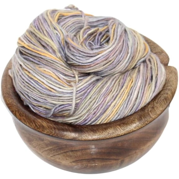 Knitsilk Tops Yarn - Mulberry Silk Roving Yarn in Grey Shades Hand Tie & Dye 225++ Yards Carded Pure Silk (Pack of 2) (200 Grams)
