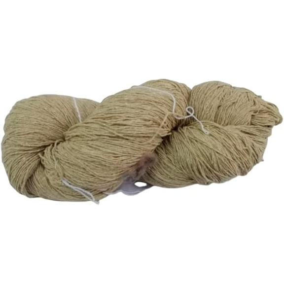 Knitsilk Tussah Carded Spun Silk Yarn 3 ply (3/30 Nm,50 Gm), Wild Silk Yarn 900+Yards | for Knitting, Crocheting, Hand Weaving, Rugs, Natural Earth Colors -Matt Finish (PCK of 5)