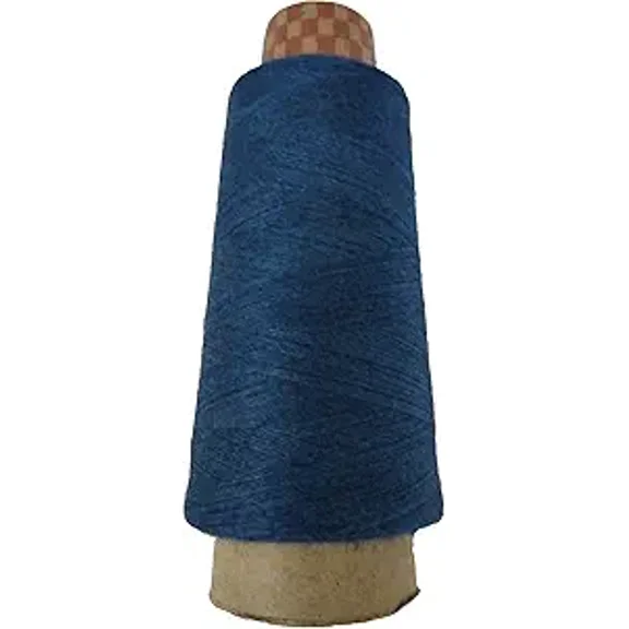 Knitsilk Wool, Cotton and Silk Blended Thread (2 ply 2/60's) - 50 Grams, Blue