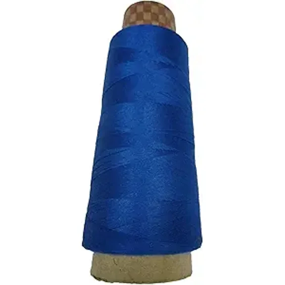 Knitsilk Wool, Cotton and Silk Blended Thread (2 ply 2/60's) - 50 Grams,Royal blue