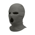 thumbnail image 1 of Knitted Balaclava Ski Mask Full Face Cover 3 Hole Beanie for Winter Outdoor Sports Motorcycle Riding Cycling Warm Light Gray, 1 of 2