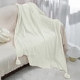 thumbnail image 1 of Knitted Blanket, Fringed Throw, Soft and Lightweight for Comfort, Living Room Sofa and Office Use, for Home and Leisure, 1 of 7