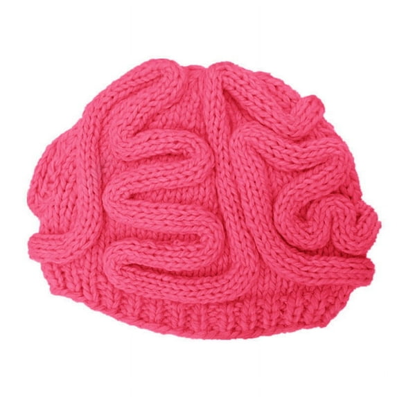 Knitted Brain Beanie Winter Hat for Men and Women, Unisex Skull Cap for Outdoor Sports and Casual Wear