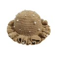 Knitted Bucket Hat Wide Brimmed Foldable Fisherman Hat Handcrafted Knit ...
