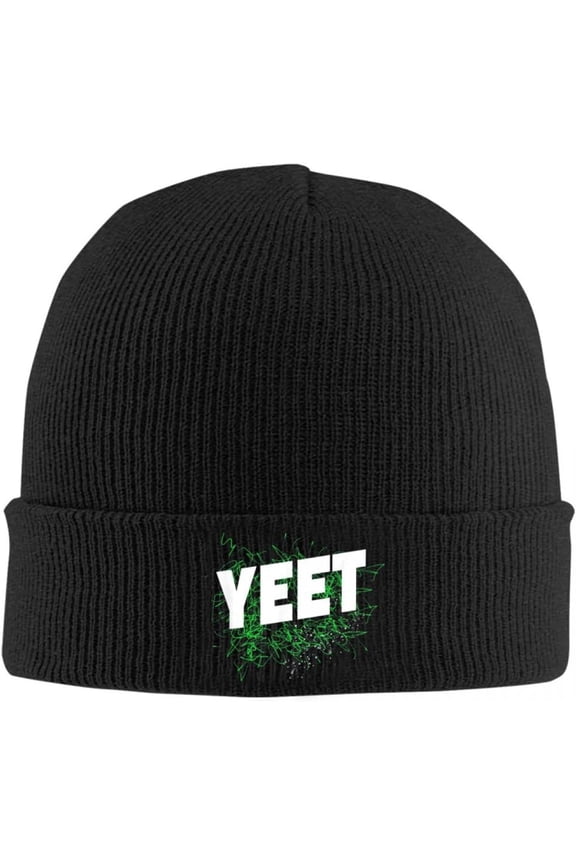 Knitted Caps Yeet Funny Gift Knitted Hats Autumn Winter Beanie Baggy Jey USO Sport Lover Gift Caps Unisex Acrylic Fashion Bonnet Summer Outdoor Sport Fashion Gift