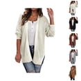 thumbnail image 1 of Knitted Cardigan Longline Open Front Sweater Wrap Draped Outerwear Casual Plus Size Soft Comfortable Loose Fit Fashion Cardigan Sweaters for Women, 1 of 2