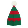 thumbnail image 1 of Knitted Christmas Hats for Men Women Cute Striped Xmas Hat Winter Warm Soft Santa Hats for New Year Festive Party Headwear Green One Size, 1 of 5