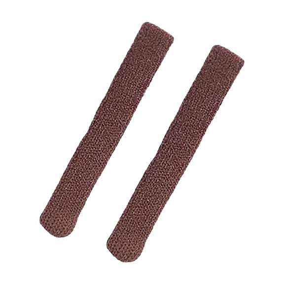 Knitted Cotton Anti Slip Eyeglasses Temple Sleeve, Spectacle Arm Cover for Glasses to Prevent Sliding Off the Face Coffee