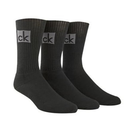 Calvin Klein Men's Boxed Logo Cushion 3-Pk Crew Socks