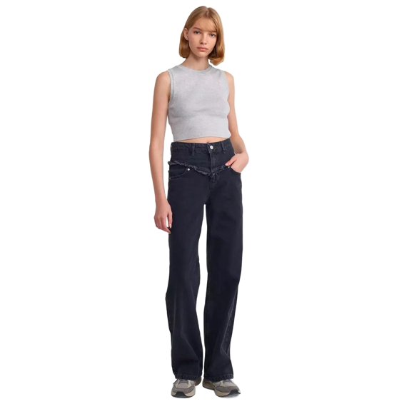 Knitted Crew Neck Crop Top