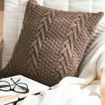 thumbnail image 1 of Knitted Decorative Pillow case 18''x18''  (With or Without Insert options), 1 of 1