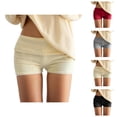 thumbnail image 1 of Knitted Fold over Shorts for Women Summer Casual Low Rise Slim Fit Y2k Mini Shorts, 1 of 5