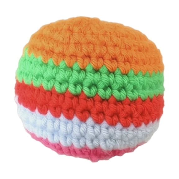 Knitted Footbag Set C,Soft Footbag Bag for Adults Beginners Outdoor Throwing Balls Lightweight Portable for Backyard Beach Party Travel