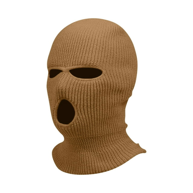 Knitted Full Face Cover 3Hole Ski Mask Winter Balaclava Face Mask