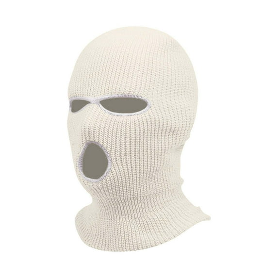 Knitted Full Face Three Hole Balaclava Mask Soft Stretchable Material Breathable Outdoor Headwear for Men Women Unisex