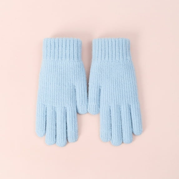 Knitted Gloves Winter With Thread Outdoor Windproof And Cold Warm Gloves Mittens for Women Cold Weather Insulated Ski Gloves Mittens Men Gloves Mitten Women Gloves Mitten Gloves Mittens Women Cold