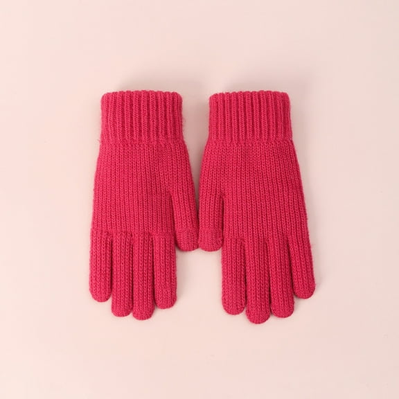 Knitted Gloves Winter With Thread Outdoor Windproof And Cold Warm Gloves Mittens for Women Cold Weather Insulated Ski Gloves Mittens Men Gloves Mitten Women Gloves Mitten Gloves Mittens Women Cold