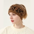 thumbnail image 1 of Knitted Hairband Hair Tie Warm Sports Headscarf for Women Autumn Winter Leopard Print Fashion Head Wrap Headband Fleece Headwear Christmas Birthday Gift, 1 of 4