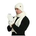 thumbnail image 1 of Knitted Hat, Scarf & Glove Sets for Men Women 3 Pack Unisex Couples Winter Thermal Warm Solid Color Beanies Hats Scarves and Gloves Set, 1 of 7