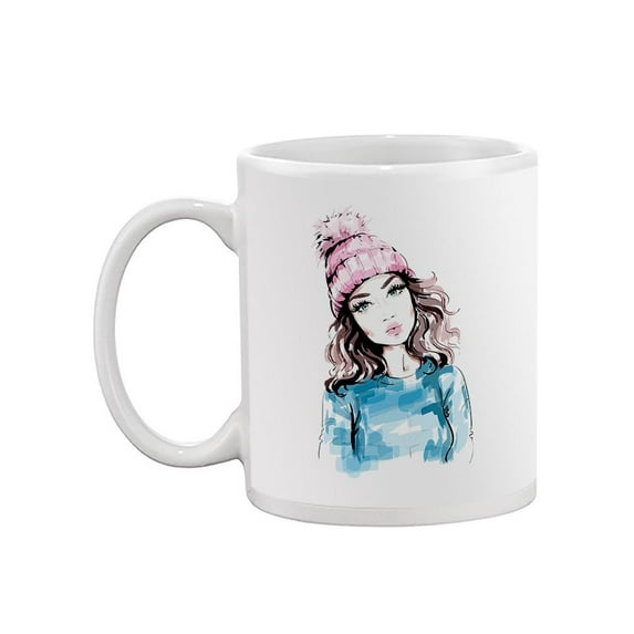 Knitted Hat Woman. Mug -Image by Shutterstock,