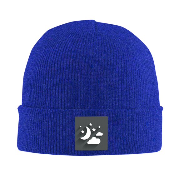 Knitted Hatconstellation Icons Moon Clouds And Stars.Web