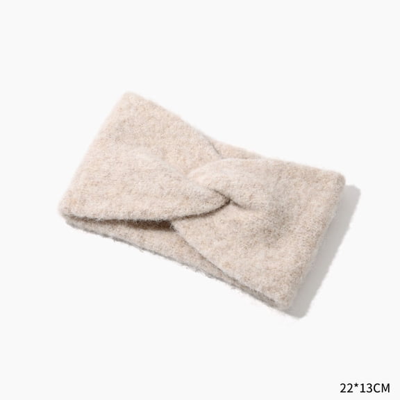 Knitted Headband,Soft Knit Warmer Headband for Women Stretch Headbands for Women Spa Hair Band Woolen Yarn Woven Headband Female Knitting Hairband Ear Protection