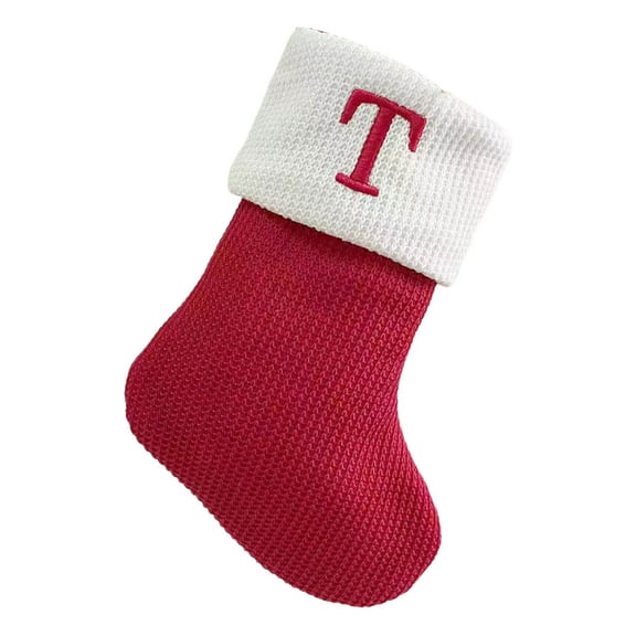 Knitted Hosiery Wool Hosiery Embroidered Letter Children's Candy Gift Bag Christmas Stocking Gift Bag