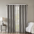 thumbnail image 1 of Knitted Jacquard Damask Total Blackout Grommet Top Curtain Panel(Only 1 Pc Panel), 1 of 16