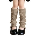 thumbnail image 1 of Knitted Leg Warmers for Girls, Thick Thermal Winter Boot Socks with Pompoms, Fleece-Lined Ankle Sleeves for Toddler, Kids, Children & Youth – 3 Pairs Cold Weather Outdoor Xmas Gift, 1 of 4