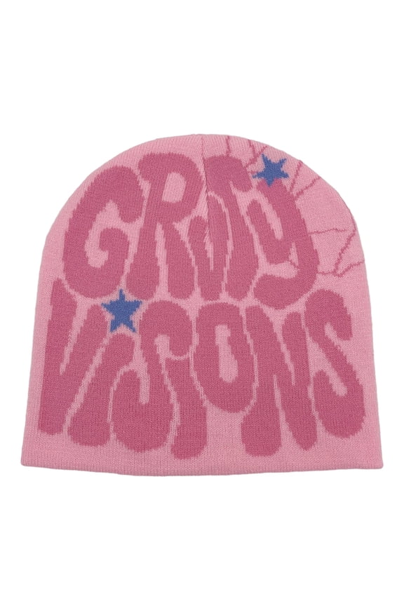 Knitted Letter Cold Hat Winter Warm And Cold Proof Wool Punk Style