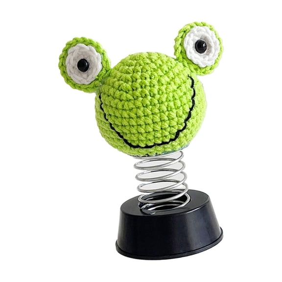 Knitted Pattern Car Decoration Crochet Decors Car Interior Ornament Wobble Figure Dashboard Decoration Accessory