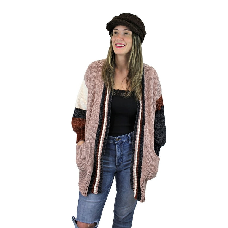 Color block chenille sweater sale