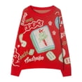 thumbnail image 1 of Knitted Pullover Sweater For Women Winter Autumn Warm Christmas Style With Mahjong Pattern Versatile Casual Top Women's Pullover Sweaters Dressy Lightweight Sweaters for Men Womens Sweaters Winter, 1 of 6