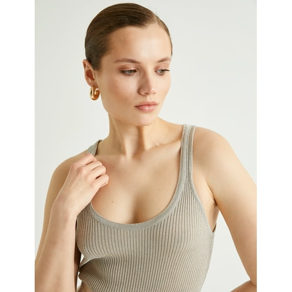 Knitted Ribbed Tank Top