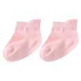 thumbnail image 1 of Knitted Socks with Anti Skid Bottom Unisex Baby Socks Solid Color Socks for Walking Playing & Crawling on Floors, 1 of 9