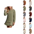 thumbnail image 1 of Knitted Sweater Dress Casual Solid Color Pullover Tunic Top With Skirt Hem Comfortable Soft Stretch Daily Wear Outfit, 1 of 4
