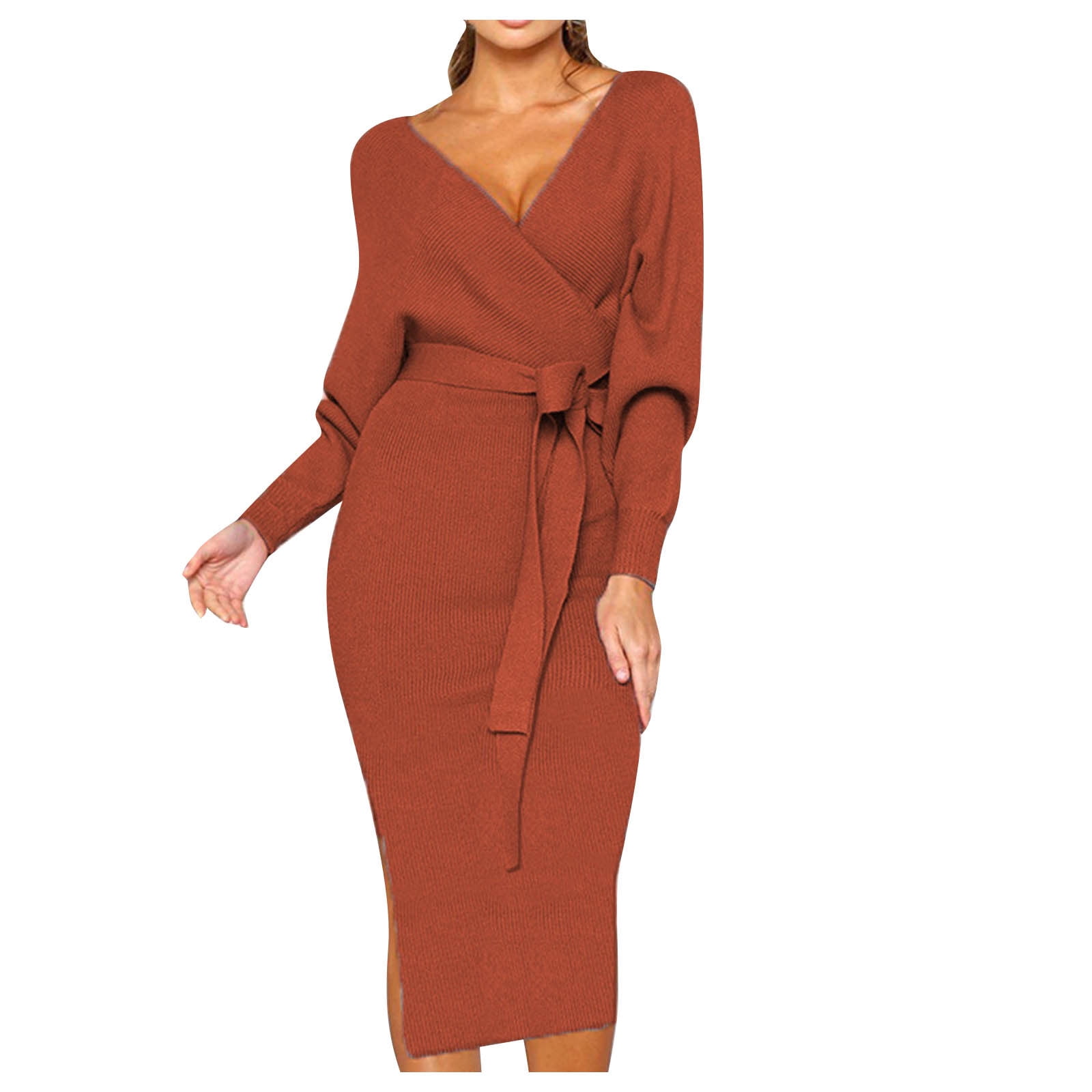 knee length dresses for ladies Kate Nursing Wrap Sweater Dress main image 1