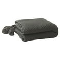 thumbnail image 1 of Knitted Throw Blanket 27.55x39.37in - Soft Polyester Office Nap Blanket, Lightweight Woolen Blanket for Couch, Car, Travel, Beige, 1 of 8