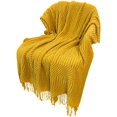 Knitted Throw Blanket for Couch, Bed and Sofa Super Soft Blanket with