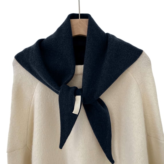 Knitted Triangle Scarf for Women Breathable Headscarf Downtown Girl Aesthetic Accessories Streetwear Sweater Shawl