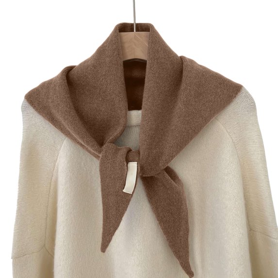 Knitted Triangle Scarf for Women Breathable Headscarf Downtown Girl Aesthetic Accessories Streetwear Sweater Shawl