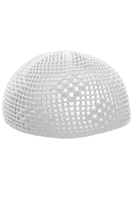 Knitted Turban Hat for Men Breathable Kufi Prayer Hat Ramazan Hijabs Skull Hat Arabian Skull Hat