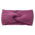 thumbnail image 1 of Knitted Twisted Headband Wide Stretchy Ear Warmer Soft Ribbed Knit Hairband for Women and Girls, 1 of 1