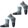 thumbnail image 1 of Knitted Ultra-Thick Slipper Home Socks, Non Slip Warm Winter Foot Slipper Socks, Fleece Lined Fuzzy Socks with Grippers, 1 of 7