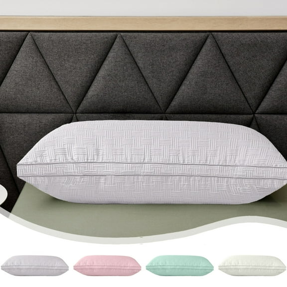 Knitted Weave Pillow Standard Size Breathable Soft Decorative Bolster, Unlined Lightweight Bedroom Accent for Comfortable Sleeping, Topliu