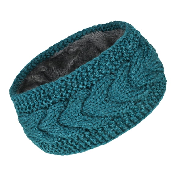 Knitted Winter Ear Warmer Headband Thermal Lined Head Wrap For Women Girls Outdoor Sports Cold Weather Hair Accessory