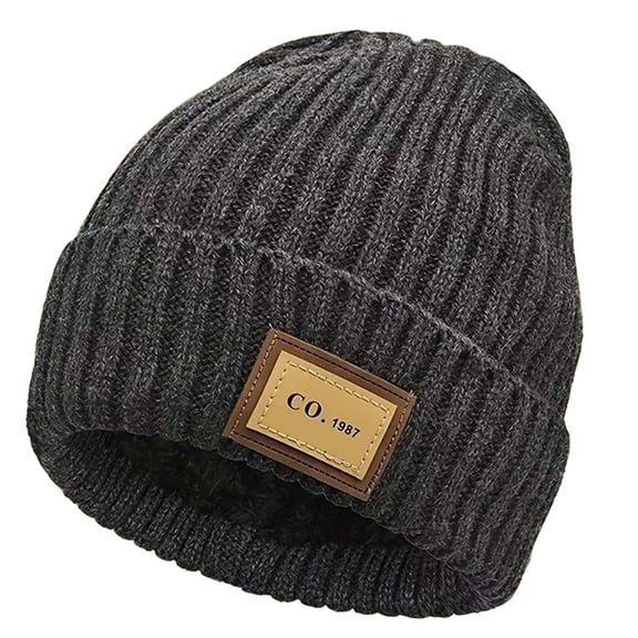 Knitted Winter Hat For Men And Women With Lined Ears And Thickened Woolen Material For Outdoor Cycling Activities In Cold Weather