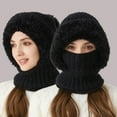 thumbnail image 1 of Knitted Winter Hat with Ear Flaps Windproof Warm Cap for Cycling and Outdoor Activities Soft Lined Cold Weather Accessory, 1 of 3